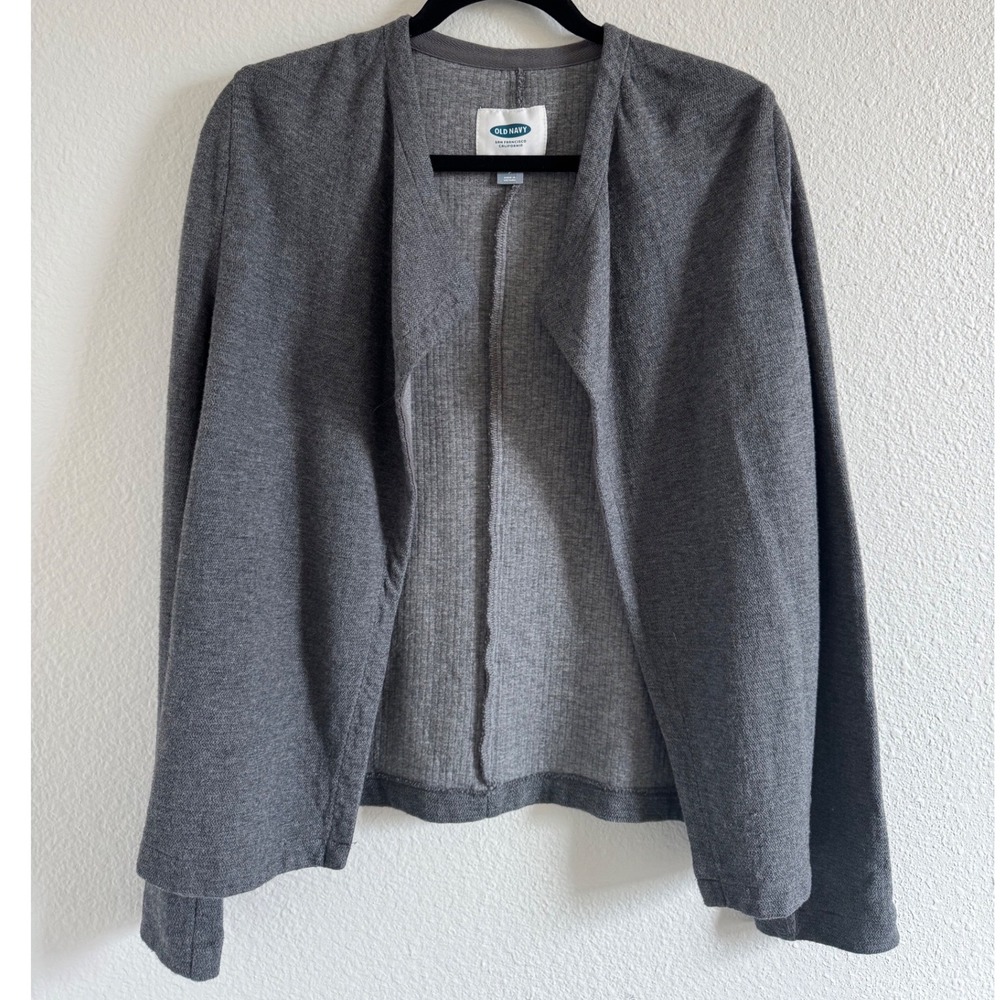 Old Navy Womens Gray Open Front Cardigan‎ Small 100% Cotton
